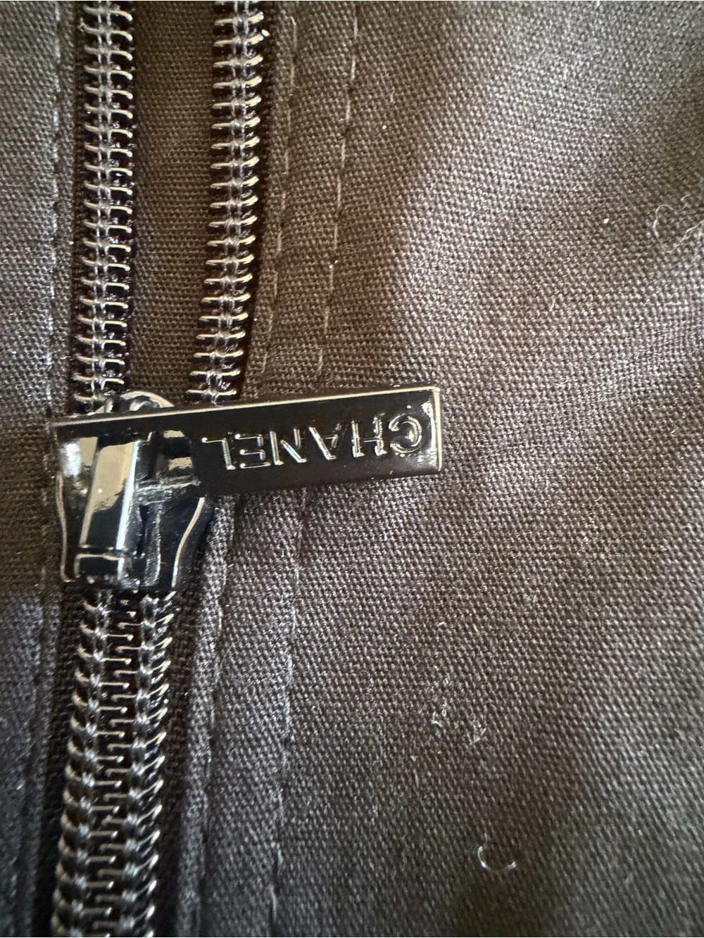 CHANEL Black Garment Cover with White Logo